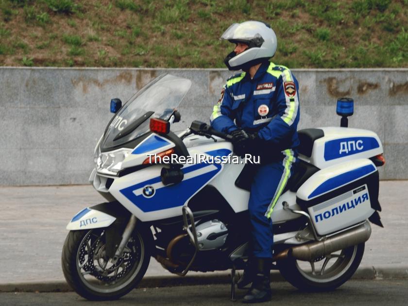 Traffic policeman in Moscow
