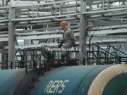 Oil tank car is serving